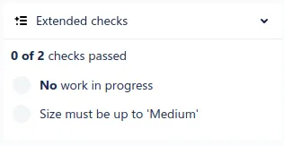 Bitbucket pull request size check failing